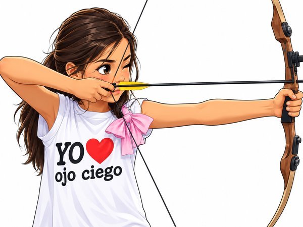 Campistas practicando tiro con arco