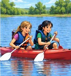 Kayak en el lago
